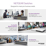 NETGEAR 5-Port Gigabit Ethernet Unmanaged Switch (GS305) - Desktop, Sturdy Metal Fanless Housing