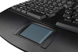 Adesso WKB-4500UB - Wireless Ergonomic Desktop Touchpad Keyboard, Split Keys Design, Palm Rest, Media Control Hotkeys, Long Battery Life - Compatible for Laptop/Desktop/PC/Windows XP/7/8/10