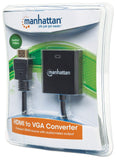 Manhattan HDMI (Male) - VGA (Female) Converter Black 151450