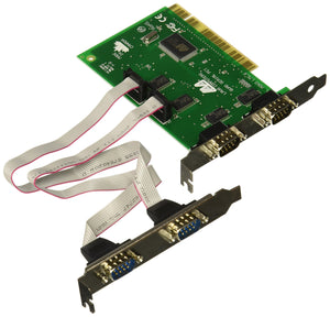 C2G 26805 Lava Quattro-PCI 4-Port PCI 16550 DB9 Serial Card, TAA Compliant