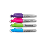 Sharpie MINI Marker Permanent, Permanent Marker Fine, 4-Carded, Assorted Inks (35108PP)