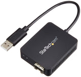 StarTech.com US100A20SFP USB to Fiber Optic Converter, Open SFP, 100Mbps, Windows/Mac/Linux, USB to Ethernet Adapter, Network Adapter