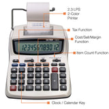 Victor Technology 1208-2 Business Calculator, White