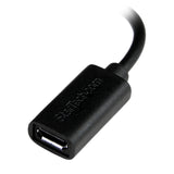 StarTech.com Black Micro USB to Apple 8-pin Lightning Connector Adapter for iPhone/iPod/iPad - Apple Lightning to Micro USB 2.0 Dongle (USBUBLTB)