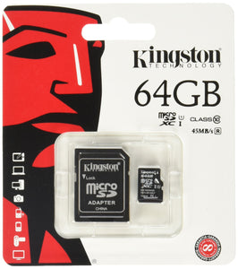 Kingston Class 10 MicroSD Flash Card with SD Adapter