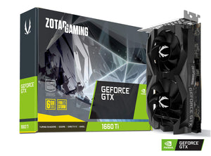 ZOTAC Gaming FeForce GTX 1660 Ti 6GB GDDR6 192-bit Gaming Graphics Card (ZT-T16610F-10L)