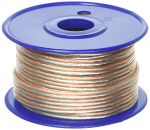 C2G 27292 16 AWG Bulk Speaker Wire, Clear Jacket (50 Feet, 15.24 Meters)