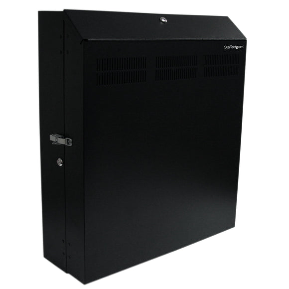 StarTech.com Wall-Mount Server Rack with Dual Fans and Lock - Vertical Mounting Rack for Server - 4U (RK419WALVS)