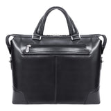 McKlein Arcadia, Top Grain Cowhide Leather, Slim Laptop Briefcase, Black (88765)