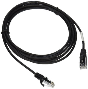 C2G 01064 Cat5e Cable - Snagless Unshielded Slim Ethernet Network Patch Cable, Black (9 Feet, 2.74 Meters)