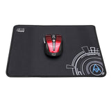 Adesso P102 Extra Large Gaming Mousepad - Soft Cloth 19" Matte with Circular Logo Design for Esports