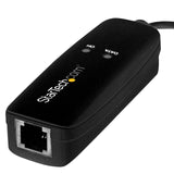 StarTech.com (USB56KEMH2) 56K USB Dial-up & Fax Modem - V.92, External - Hardware Based USB Modem - Transfer rates up to 56Kbps (data) / 14.4Kbps (fax)