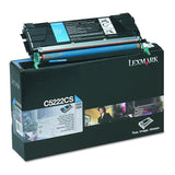 Lexmark C5222CS Laser Toner Cartridge for lexmark c522/c524/c530/c532/c534, 3k Yield, Cyan