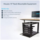 StarTech.com 12U Adjustable 4 Post Server Equipment Open Frame Rack Cabinet (4POSTRACK12)