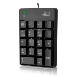 Adesso AKB-601UB USB Spill Resistant 18-Key Numeric Keypad