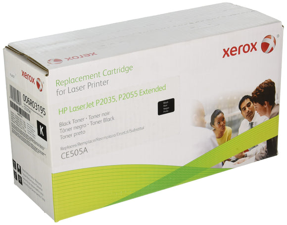 Xerox Remanufactured Extended Yield Toner Cartridge, Alternative for HP CE505A 05A, 4000 Yield (006R03195)