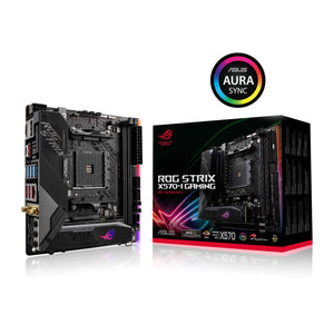 ASUS ROG Strix X570-I Gaming, X570 mini-ITX Gaming motherboard, AMD, AM4, Ryzen 3000 with PCIe 4.0, on-board WiFi 6 (802.11ax), Intel Gigabit Ethernet, SATA 6Gb/s, USB 3.2 Gen 2, HDMI 2.0, DisplayPort