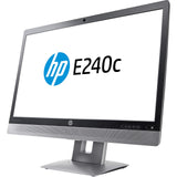 HP EliteDisplay E240c 23.8" Video Conferencing Monitor (M1P00A8#ABA) with an HD webcam, microphone, and dual-speaker premium stereo sound