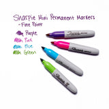 Sharpie MINI Marker Permanent, Permanent Marker Fine, 4-Carded, Assorted Inks (35108PP)