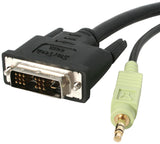 StarTech.com DVIDSMM6A DVI-D Single Link Digital Video Monitor Cable with Audio - M/M, 6-Feet