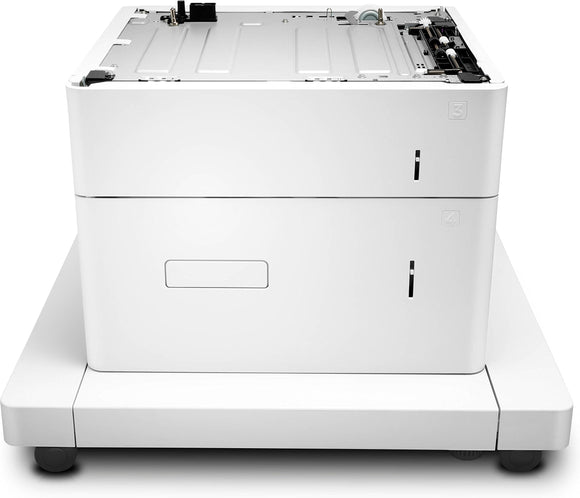 HP J8J92A Paper Feeder and Stand - Printer Base with Media Feeder - 2550 Sheets in 2 Tray(s) - for Laserjet Enterprise MFP M633, Laserjet Managed MFP E62555