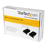 StarTech.com HDMI Over Dual CAT5 / CAT6 Extender with Infrared IR 100ft /30m HDMI Over Ethernet Cable Extender Power Free 1080p (ST121SHD30)