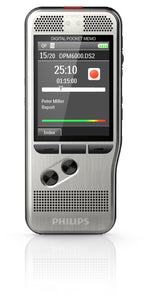 Philips DPM6000 Digital Pocket Memo Range Recorder with SpeechExec Dictate Workflow Software and Push Button Operation