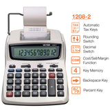 Victor Technology 1208-2 Business Calculator, White