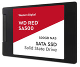 WD Red SA500 NAS 500GB 3D NAND Internal SSD - SATA III 6 GB/S, 2.5"/7mm, Up to 560 MB/S - WDS500G1R0A