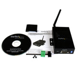 StarTech.com 1 Port Industrial RS-232/422 / 485 Serial to IP Ethernet Wireless Device Server with Redundant Power - Serial Device Server (NETRS232485W)