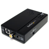 StarTech.com Composite and S-Video to HDMI Converter with Audio - Video converter - composite video, S-video - HDMI - black - VID2HDCON