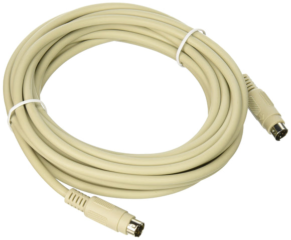 C2G 09472 PS/2 M/M Keyboard/Mouse Cable, Beige (15 Feet, 4.57 Meters)