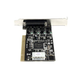 StarTech.com PCI4S954PW 4-Port RS232 PCI Serial Card Adapter with Power Output Components (Black)