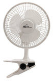 Royal Sovereign Clip-On Compact Desk Fan | Detachable Base Allows for Clipping On to A Desk or Free-Standing | 2 Speed Settings | Great for Cubicles, Offices, Shelves, and More.