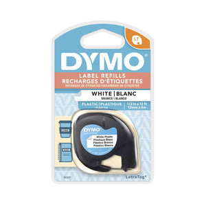 Dymo LetraTag 91332 Polyester Tape -0.50-Inch Width x 13 ft Length -1 Each -Polyester -Direct Thermal -Yellow