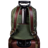 McKlein 18551 USA Parker 15" Nylon Dual Compartment Laptop Backpack Green