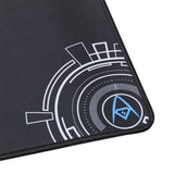 Adesso P102 Extra Large Gaming Mousepad - Soft Cloth 19" Matte with Circular Logo Design for Esports