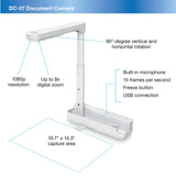 Epson DC-07 Portable Document Camera with USB Connectivity and 1080P Resolution, White