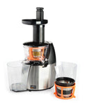 Salton JE1372PL Low Speed Juicer and Smoothie Maker, Stainless Steel/Black