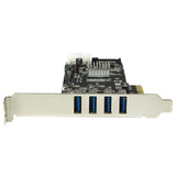 StarTech.com 4 Port USB 3.0 PCIe Card w/ 4 Dedicated 5Gbps Channels - UASP - SATA / LP4 Power - USB PCI Express Card Adapter (PEXUSB3S44V)