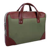 McKlein 18561 USA Harpswell 17" Nylon Dual Compartment Laptop Briefcase Green