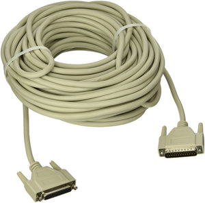 C2G 02663 DB25 M/F Serial RS232 Extension Cable, Beige (75 Feet, 22.86 Meters)