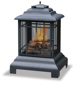 Blue Rhino WAF501CS Black Wood Burning Firehouse