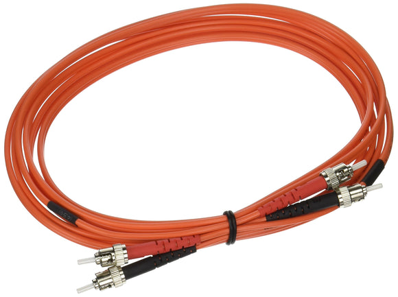 C2G / Cables to Go 37432 ST/ST Duplex 50/125 Multimode Fiber Patch Cable (3 Meter, Orange)