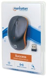 ICI179409 - MANHATTAN 179409 Success Wireless Optical Mouse (Orange Black)