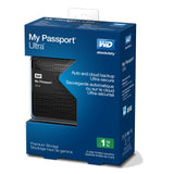 WD My Passport Ultra 1TB Portable External Hard Drive USB 3.0 with Auto and Cloud Backup  WDBZFP0010BBK-NESN (Black)