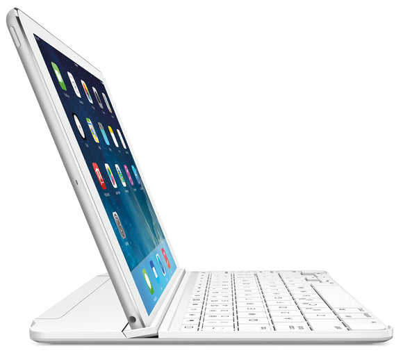 Logitech Ultrathin Magnetic Clip-On Keyboard Cover for iPad Air, Silver