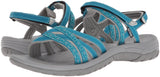 Northside Women's Carmella Flat Sandal, Teal/Gray, Size 6 M US