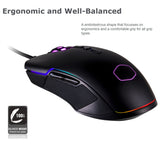 Cooler Master CM310 Gaming Mouse with Ambidextrous Grips, 10000 DPI Optical Sensor, and RGB Illumination