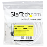 StarTech.com 6 foot Mini DisplayPort to DVI Active Adapter Converter Cable - 6 ft (1.8m) Active mDP to DVI M/M Cable - 1920x1200 - White (MDP2DVIMM6WS)